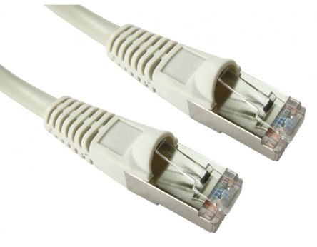 RS PRO, 1m Cat5e, Grey RJ45 to Male RJ45 Male, FTP Shielded, Terminated PVC Sheath [0]; 286-3079
