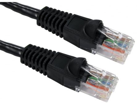 RS PRO, Cat6 Cat6, Black RJ45 to Male RJ45 Male, UTP Unshielded, Terminated PVC Sheath [0]; 286-3119