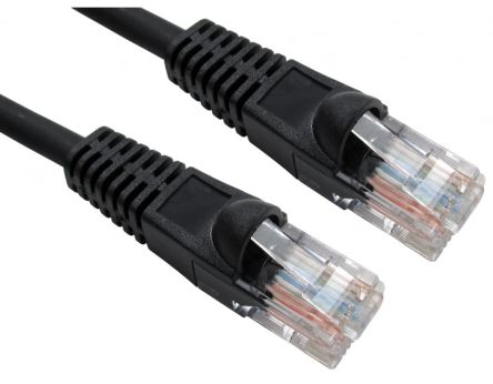 RS PRO, 3m Cat6, Black RJ45 to Male RJ45 Male, UTP Unshielded, Terminated LSZH Sheath [0]; 286-3182