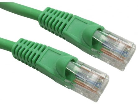 RS PRO, 15m Cat6, Green RJ45 to Male RJ45 Male, UTP Unshielded, Terminated LSZH Sheath [0]; 286-3202
