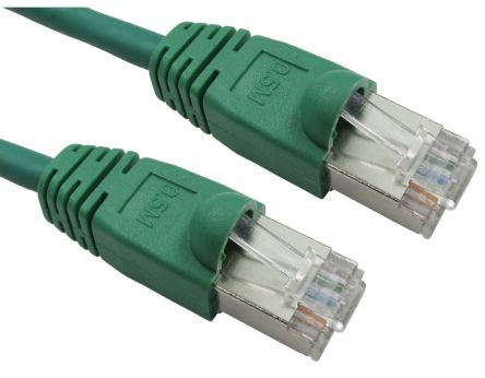 RS PRO, 0.5m Cat6, Green RJ45 to Male RJ45 Male, FTP Shielded, Terminated LSZH Sheath [0]; 286-3222