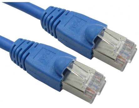RS PRO, 5m Cat6, Blue RJ45 to Male RJ45 Male, FTP Shielded, Terminated LSZH Sheath [0]; 286-3245