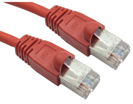 RS PRO, 10m Cat6, Red RJ45 to Male RJ45 Male, FTP Shielded, Terminated LSZH Sheath [0]; 286-3254