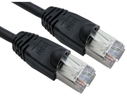 RS PRO, 30m Cat6, Black RJ45 to Male RJ45 Male, FTP Shielded, Terminated LSZH Sheath [0]; 286-3271