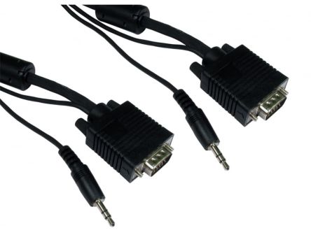 RS PRO Male SVGA to Male SVGA SVGA Cable, 5m Black [0]; 286-3276