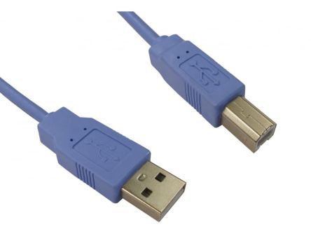 RS PRO USB 2.0, Male USB A to Male USB B, 480Mbps, 1.8m [0]; 286-3293