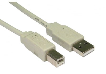 RS PRO USB 2.0, Male USB A to Male USB B, 480Mbps, 5m [0]; 286-3295