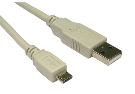 RS PRO USB 2.0, Male USB A to Male Micro USB B, 480Mbps, 1.8m [0]; 286-3297