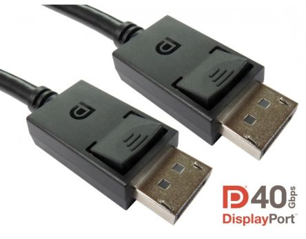 RS PRO Male DisplayPort to Male DisplayPort, PVC  Cable, 4K, 1m [0]; 286-3299