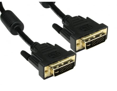 RS PRO, Male DVI-I to Male DVI-I  Cable, 5mBlack sheathShielded shielding [0]; 286-3305