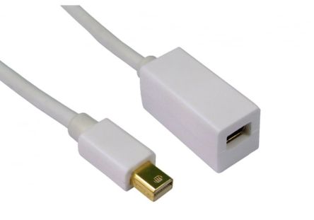 RS PRO Male Mini DisplayPort to Female Mini DisplayPort, PVC  Cable, 2m [0]; 286-3331