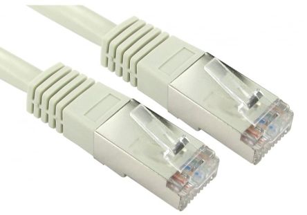 RS PRO, 15m Cat5e, Grey RJ45 to Male RJ45 Male, FTP Shielded, Terminated PVC Sheath [0]; 286-3347