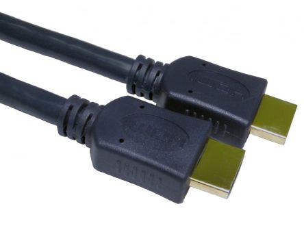 RS PRO HDMI 2.0, 1m Male HDMI to Male HDMI High Speed 4Kpixels [0]; 286-3372