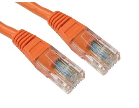 RS PRO, 3m Cat5e, Orange RJ45 to Male RJ45 Male, UTP Unshielded, Terminated PVC Sheath [0]; 286-3442