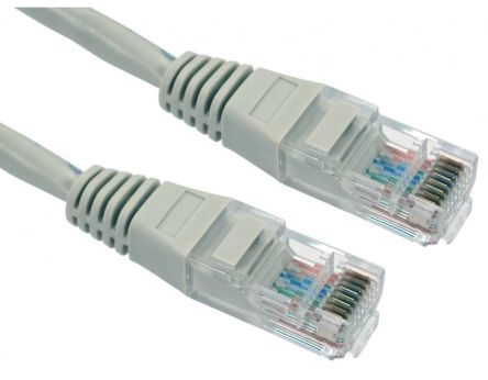 RS PRO, 10m Cat5e, Grey RJ45 to Male RJ45 Male, UTP Unshielded, Terminated PVC Sheath [0]; 286-3478