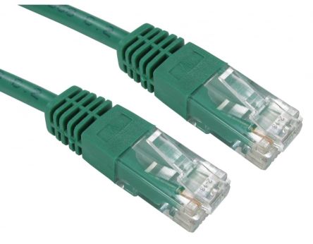 RS PRO, 1m Cat5e, Green RJ45 to Male RJ45 Male, UTP Unshielded, Terminated PVC Sheath [0]; 286-3579