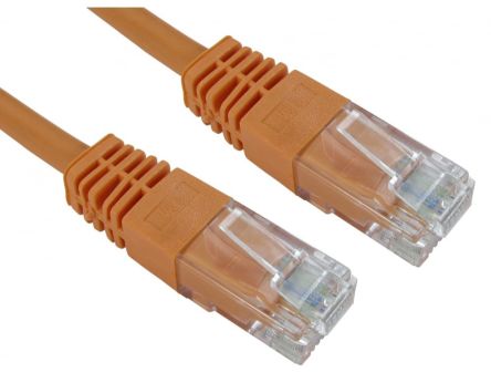 RS PRO, 4m Cat5e, Orange RJ45 to Male RJ45 Male, UTP Unshielded, Terminated PVC Sheath [0]; 286-3613