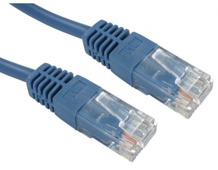 RS PRO, 15m Cat5e, Blue RJ45 to Male RJ45 Male, UTP Unshielded, Terminated PVC Sheath [0]; 286-3665