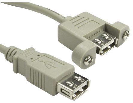 RS PRO USB 2.0, Female USB A to Female USB A, 480Mbps, 0.1m [0]; 286-3697