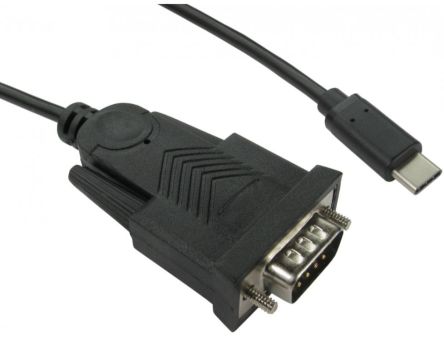 RS PRO USB 3.1, Male USB C to Male DB9, 1m [0]; 286-3714