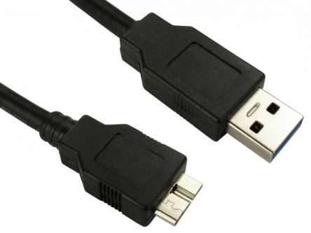 RS PRO USB 3.0, Male USB A to Male USB B, 5Gbps, 0.7m [0]; 286-3720