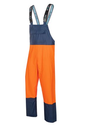 Sioen Navy/Orange Reusable Bib & Brace, M [661A0N-M]; 286-3955