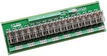 Seeit DIN Rail Power Relay, 24V Coil, 10A Switching Current, SPDT [DIN-RELAY16-24V]; 286-3987