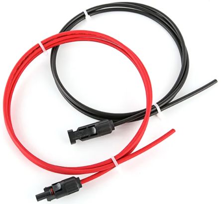 Seeit Solar Cable 2 mm² CSA 55 A, -40 → 90 °C 2 x 0.90m Black, Red [SOLPAN-1F1M-1M]; 286-4057