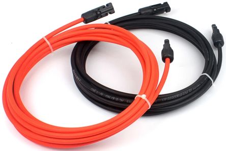 Seeit Solar Cable 4 mm² CSA 55 A, -40 → 90 °C 2 x 5.00m Black, Red [SOLPAN-2F2M-5M]; 286-4060