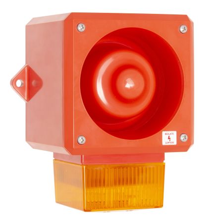 RS PRO Surface Mount Multi Tone Alarm Sounder, 24 V dc, 112dB at 1 m, IP66, AC/DC, 32-Tone [0]; 286-4197