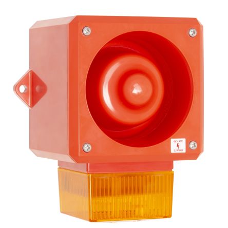 RS PRO Surface Mount Multi Tone Alarm Sounder, 230 V ac, 112dB at 1 m, IP66, AC/DC, 32-Tone [0]; 286-4199