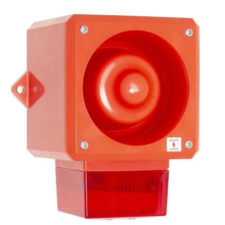 RS PRO Surface Mount Multi Tone Alarm Sounder, 230 V ac, 112dB at 1 m, IP66, AC/DC, 32-Tone [0]; 286-4201