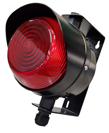 RS PRO Red Traffic Light LED Beacon, 1 Lights, 20 → 30 V dc, Mounting Bracket [0]; 286-4204