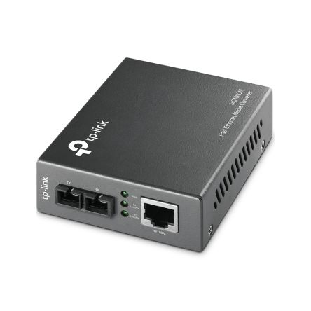 TP-Link RJ45 Ethernet Media Converter, Multi Mode, 10/100Mbit/s, Half/Full Duplex 2km [MC100CM]; 286-4638