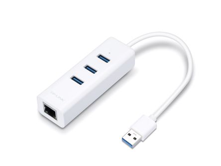 TP-Link 3 Port USB Network Adapter USB 3.0 Ethernet to USB A [UE330]; 286-4651