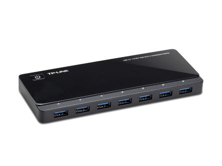 TP-Link 7 Port USB 3.0 USB A, USB B  Hub, Adapter Powered, 165 x 65.5 x 17.5mm [UH720]; 286-4652