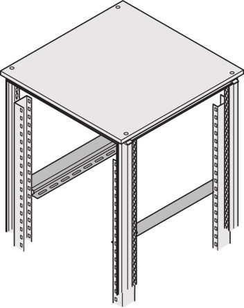 nVent SCHROFF Eurorack Series Slide Rail, 2 Piece(s), 620 x 600 x 800mm [22127095]; 286-5390