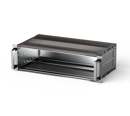 nVent SCHROFF EuropacPRO Series 3U Aluminium Subrack, 84HP, 295mm Depth [24567173]; 286-5395
