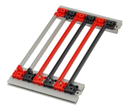 nVent SCHROFF 24568 Series Guide Rail for Use with 19 in Chassis, Cases, Subracks, Systems, 10 Piece(s) [24568358]; 286-5396