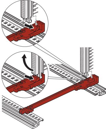 nVent SCHROFF 64560 Series Guide Rail for Use with Cases, Chassis, Subracks, 1 Piece(s) [64560074]; 286-5430