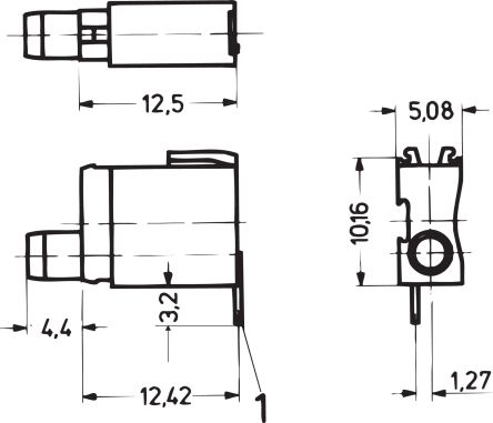 nVent SCHROFF Socket for Use with Front Panels [69004130]; 286-5436