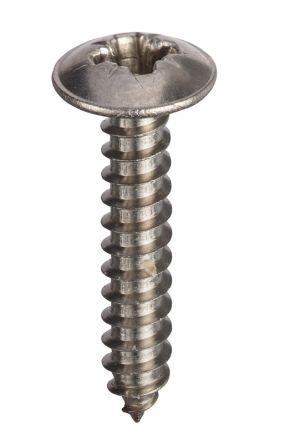 RS PRO Stainless Steel Flanged Head Self Tapping Screw [0]; 286-6885