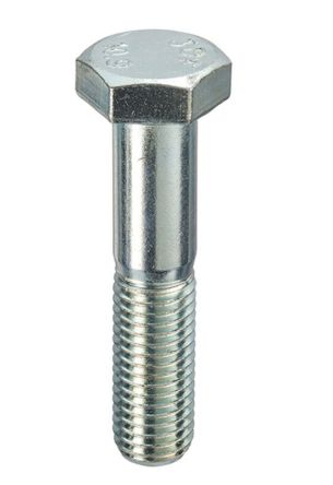 RS PRO Bright Zinc Plated Steel, Hex Bolt, M12 x 110mm [0]; 286-6902
