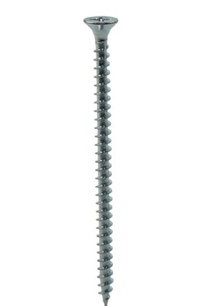 RS PRO Pozi Countersunk Steel Wood Screw, Bright Zinc Plated, Clear Passivated, 4mm Thread, 16mm Length [0]; 286-6991