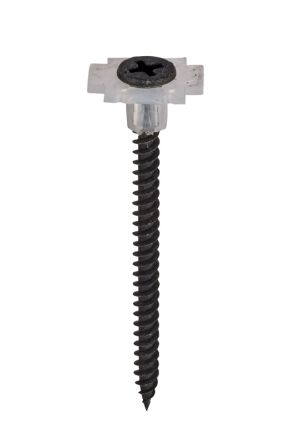 RS PRO Phillips Bugle Steel Collated Drywall Screw, Black, 3.5mm Thread, 42mm Length [0]; 286-7022