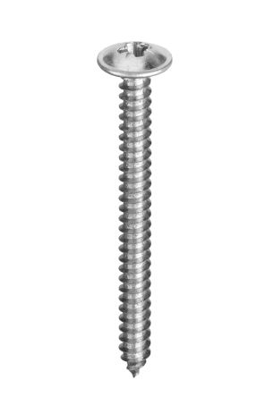 RS PRO Bright Zinc Plated Steel Flanged Head Self Tapping Screw, N°6 x 13mm Long [0]; 286-7033