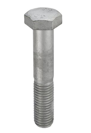RS PRO Galvanised Steel, Hex Bolt, M12 x 110mm [0]; 286-7097