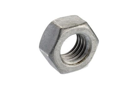RS PRO, Galvanised Steel Hex Nut, DIN 934, M10 [0]; 286-7099