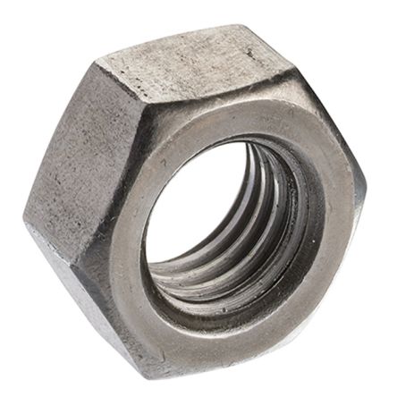 RS PRO, Plain Steel Hex Nut, DIN 934, M22 [0]; 286-7134