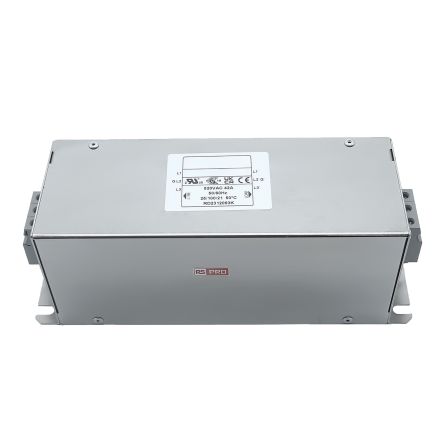 RS PRO 42A 300/520 V ac 50 → 60Hz, Chassis Mount Power Line Filter, Terminal Block 3 Phase [0]; 286-7310